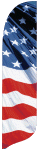 [Stars and Stripes Wavy blade Flag]