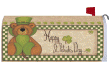 [St Pat's Bear Mailbox Cover]