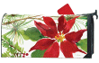 Pretty Poinsettia Mailbox Cover