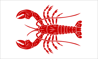 Lobster fisherman's catch flag