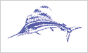 [Sailfish (white) - Fisherman's Catch Flag]