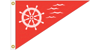 Ship's Wheel Boat Pennant