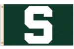 [Michigan State University S Flag]