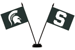 [University of Michigan State Desk Flag Set]