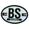 [Bahamas Oval Reflective Decal]