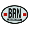 [Bahrain Oval Reflective Decal]