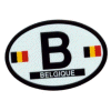 [Belgium Oval Reflective Decal]