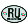 [Burundi Oval Reflective Decal]