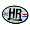 [Croatia Oval Reflective Decal]