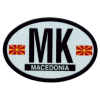 [Macedonia Oval Reflective Decal]