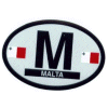 [Malta Oval Reflective Decal]