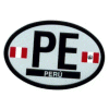 [Peru Oval Reflective Decal]