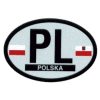 [Poland Oval Reflective Decal]