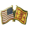 [U.S. & Scotland Lion Flag Pin]