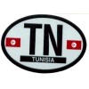 [Tunisia Oval Reflective Decal]