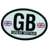 [United Kingdom Oval Reflective Decal]