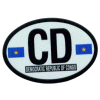 [Congo Democratic Oval Reflective Decal]