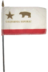 California Republic Desk Flag