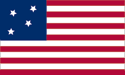 [Women's Suffrage 4 Star Flag]