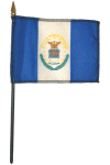 Air Force Retired Desk Flag