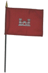 Army Engineers Desk Flag