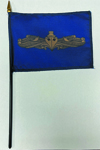 Navy Surface Warfare Gold - Wrong Sword Desk Flag