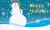 Happy Holidays Snowman Flag