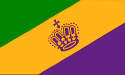 [Mardi Gras Diagonal Design Flag]