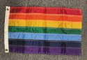 [Rainbow 7 Stripe Boat Flags]