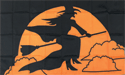 [Witch Orange Moon Flag]