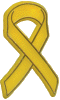 Yellow Ribbon Plastic Pins