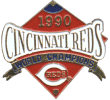 [1990 World Series Champs Diamond Reds Pin]