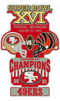 Super Bowl 16 XL Champion 49'ers Trophy Pin