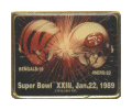 Super Bowl 23 Dueling Helmets Stamp Pin