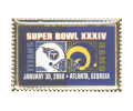 Super Bowl 34 Dueling Helmets Stamp Pin