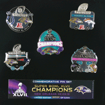 [Super Bowl 47 5 Pin Set]