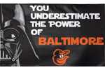 Baltimore Orioles Darth Vader flag