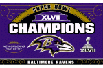 [Super Bowl 47 Champions Ravens Flag]