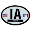 [Iowa Oval Reflective Decal]