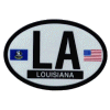 [Louisiana Oval Reflective Decal]