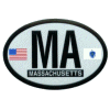 [Massachusetts Oval Reflective Decal]