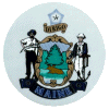 [Maine State Seal Reflective Decal]