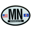 [Minnesota Oval Reflective Decal]