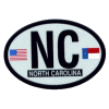 [North Carolina Oval Reflective Decal]