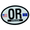 [Oregon Oval Reflective Decal]