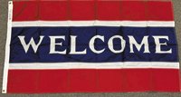 3x5' WELCOME 5 stripe flag