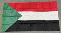 3x5' Sudan flag with sleeve