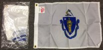 12x18 inch Massachusetts Nylon flag 