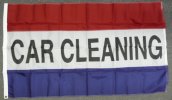 car cleaning nylon flag 